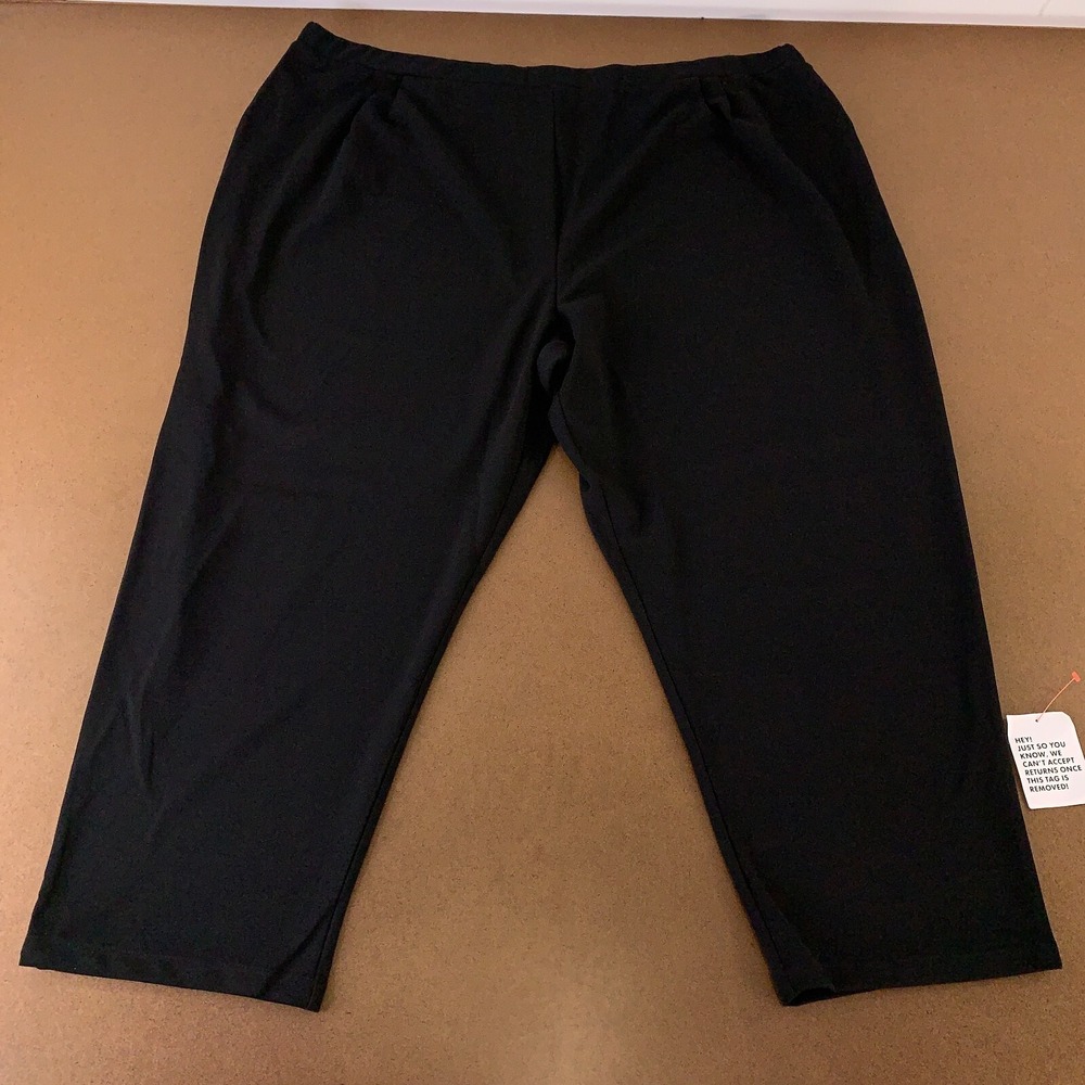 ASOS DESIGN Curve Women's Size 26 Black Stretch Pull On Tapered Trouser NWT